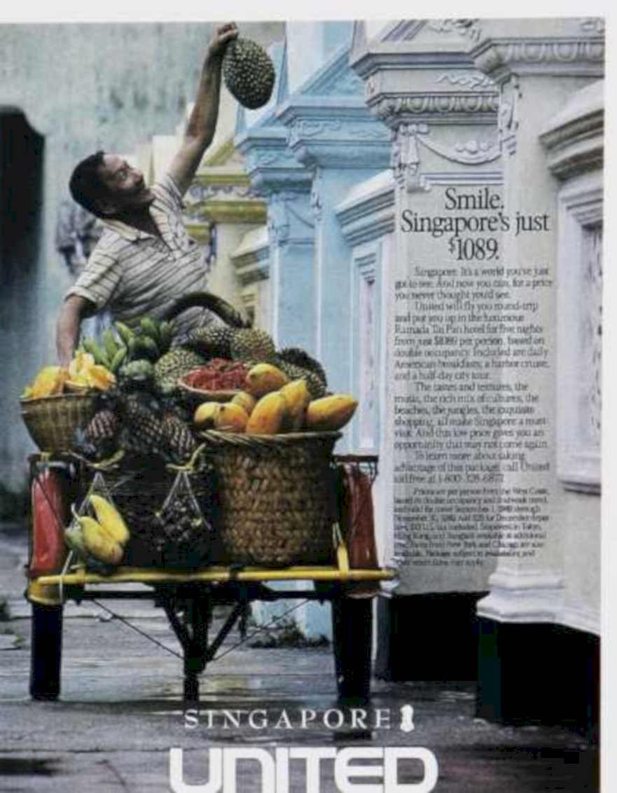 Durian Fruit Vendor Vintage Retro Advert Ads A4 Photo Print