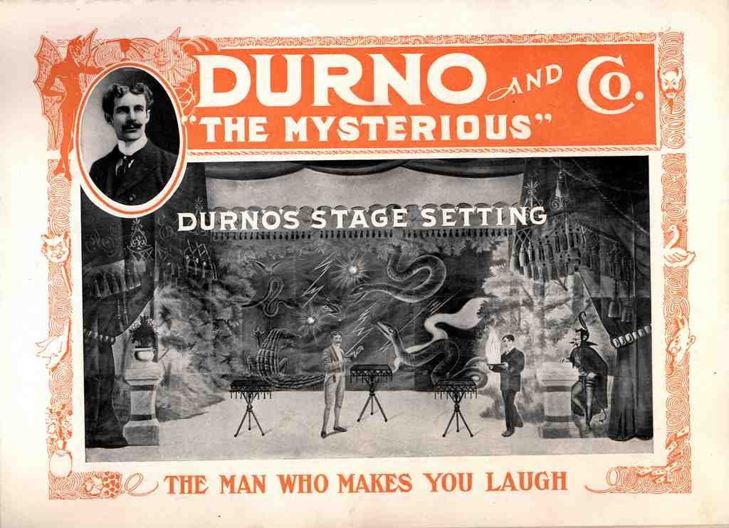 Durno 2 Magic Magician Vintage A4 Photo Print