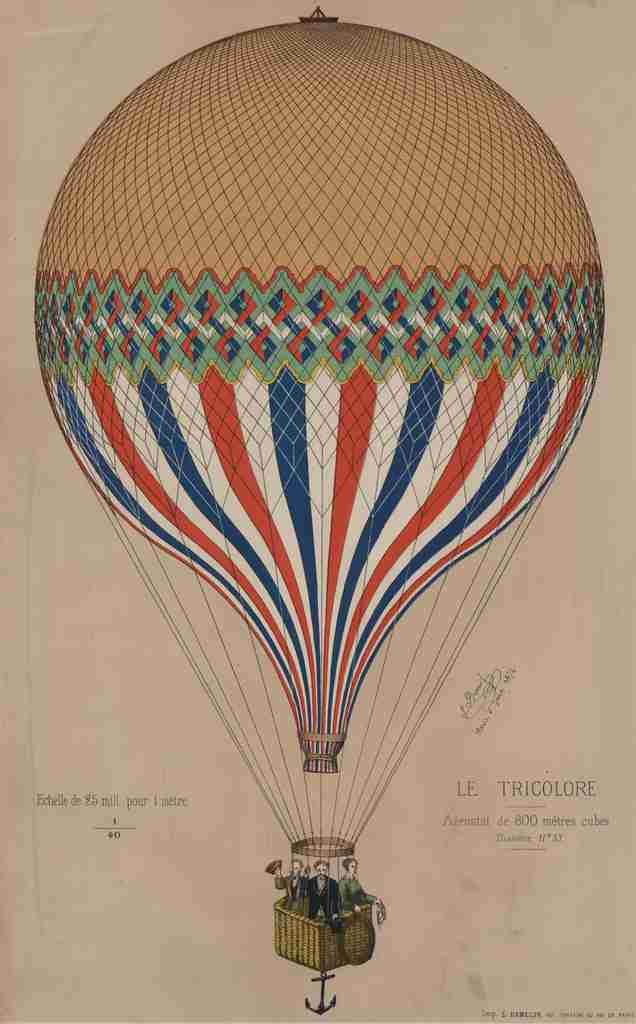 Duruof J Print 1874 Le Tricolore A4 Photo Print