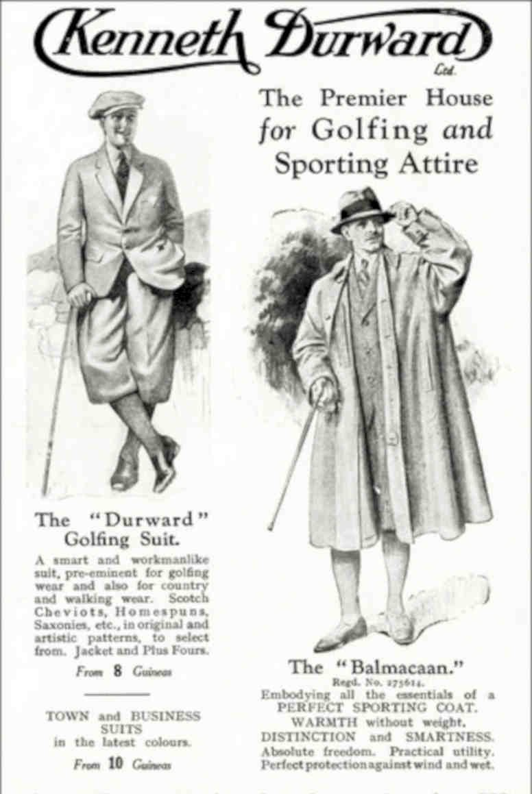 Durward Golf Suit Vintage Retro Advert Poster A4 Photo Print