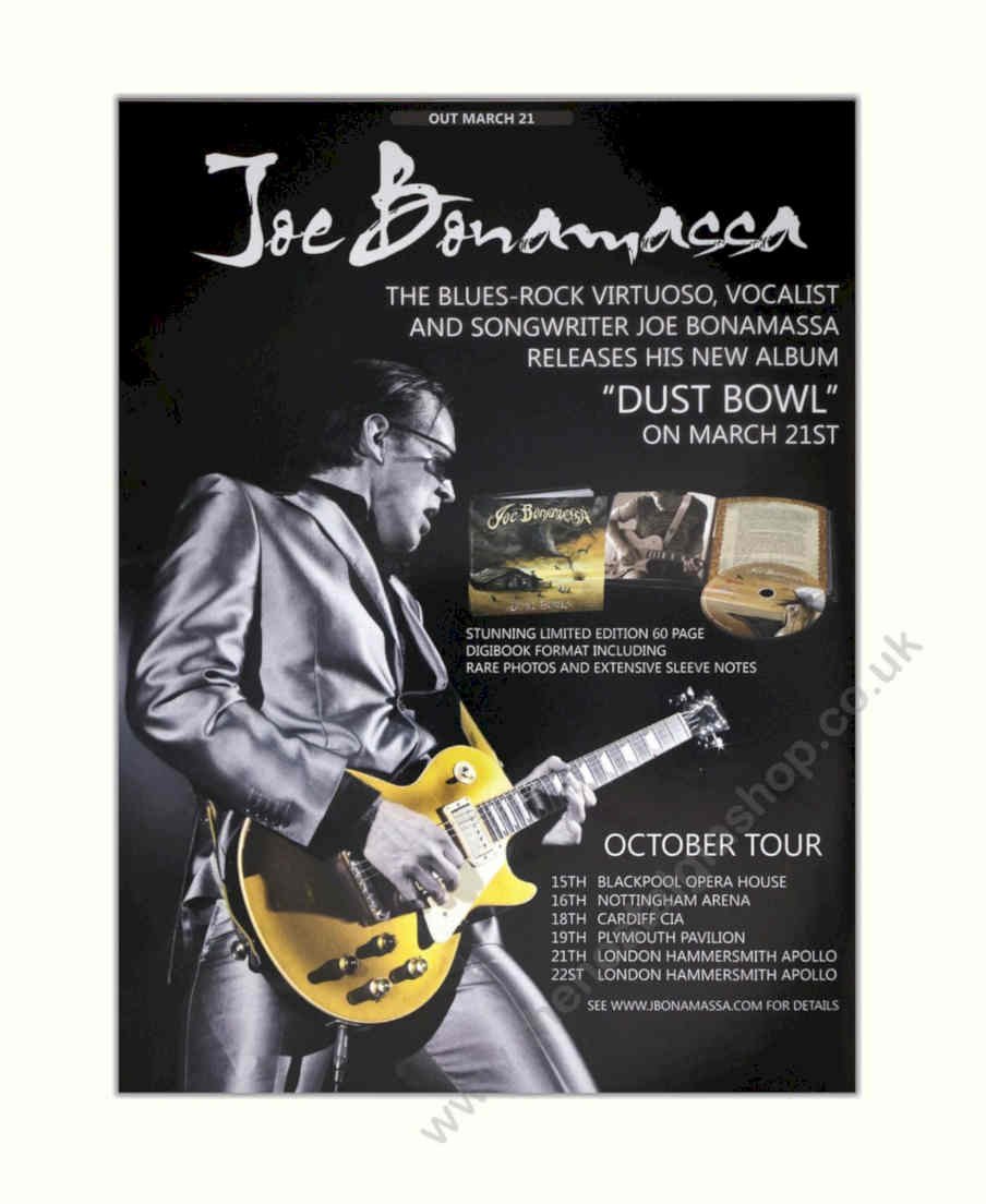 Dust Bowl Bonamassa Vintage Retro Advert Poster A4 Photo Print