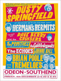 Dusty Springfield Hermans Hermits Concert Poster Vintage Retro Advert Poster A4