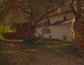 Dutch A White House among Trees A4 Photo Print