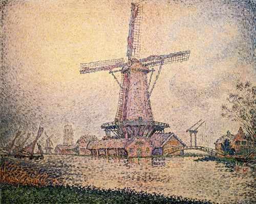 Dutch Mill At Edam 1898 A4 Photo Print