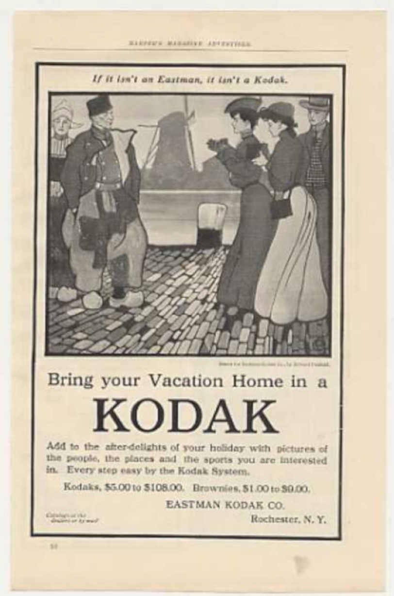 Dutch Vacation Kodak Vintage Retro Advert Ads A4 Photo Print