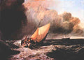Dutch boats in a squall by Joseph Mallord Turner A4 Photo Print