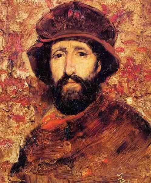 Duveneck Frank Fellow Artist In Costume A4 Photo Print