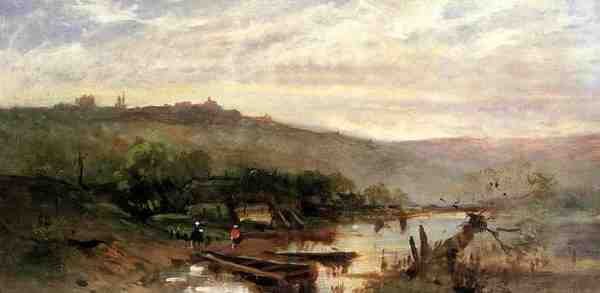Duveneck Frank Landscape At Polling A4 Photo Print