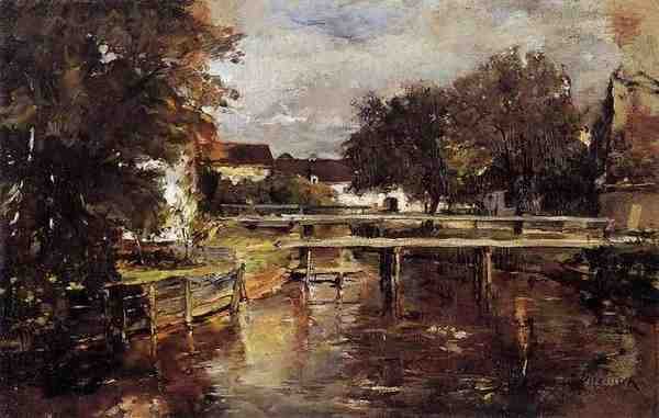 Duveneck Frank Old Towl Brook Polling Bavaria A4 Photo Print