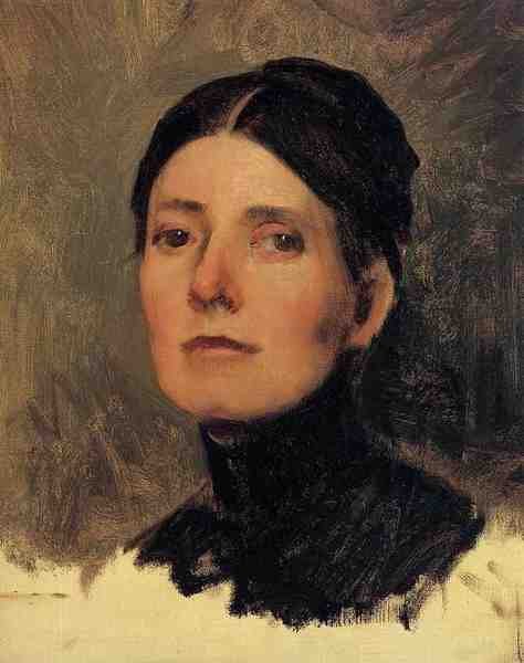 Duveneck Frank Portrait Of Elizabeth Boott A4 Photo Print