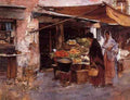 Duveneck Frank Venetian Fruit Market A4 Photo Print