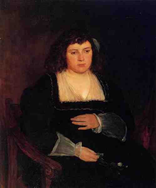 Duveneck Frank Woman With Forget Me Nots A4 Photo Print