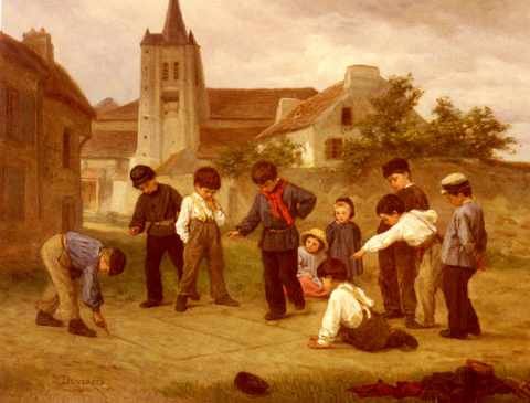 Duverger Theophile Emmanuel Hopscotch A4 Photo Print