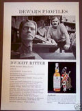 Dwight Ritter Whisky Vintage Retro Advert Ads A4 Photo Print