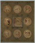 Dyck Anthony Van Sheet Of Studies A4 Photo Print