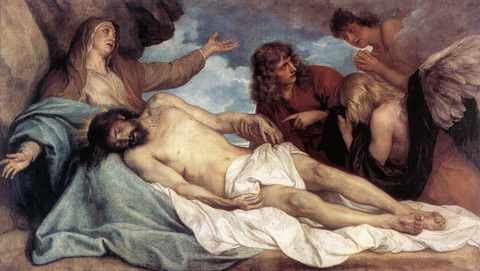 Dyck Anthony Van The Lamentation Of Christ A4 Photo Print