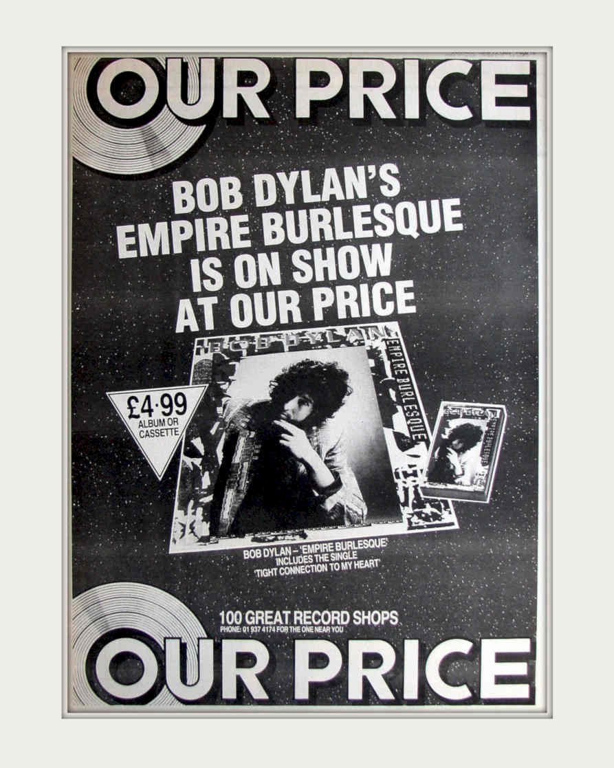 Dylan Empire Burlesque Vintage Retro Advert Poster A4 Photo Print