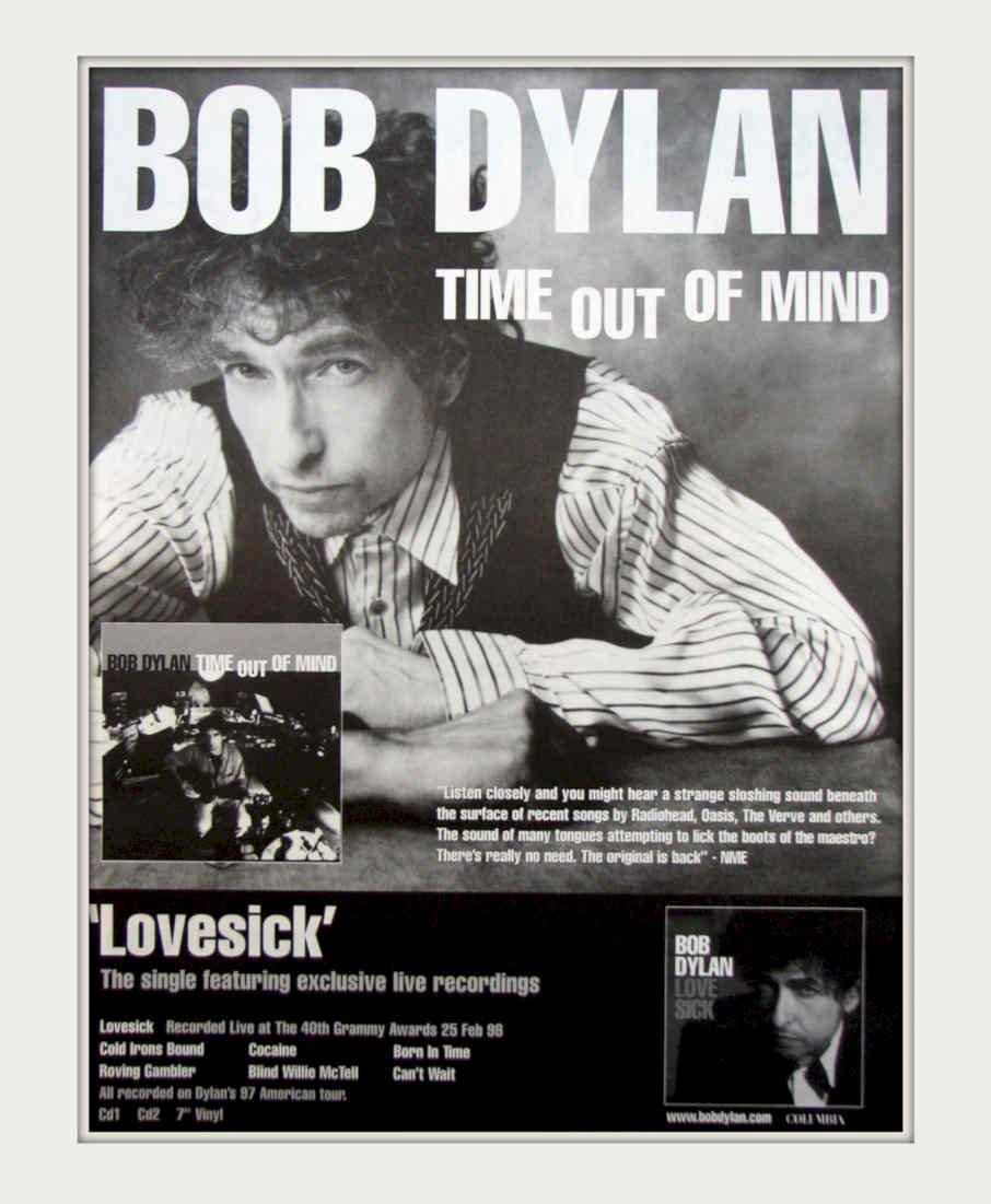 Dylan Poster Time Vintage Retro Advert Poster A4 Photo Print
