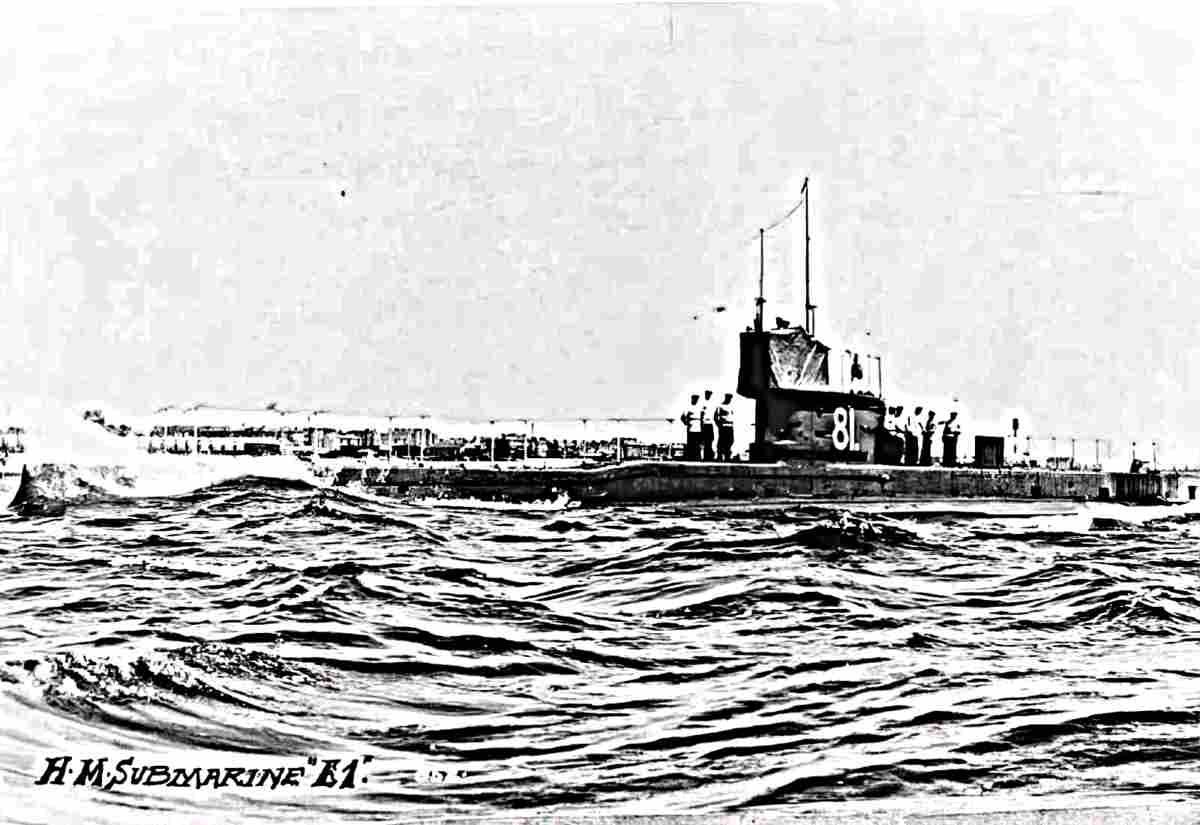 E Class Attack Submarine E1 (2) Military A4 Photo Print