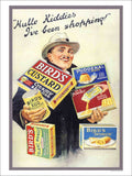 E Hello Kiddies Birds Custard Vintage Retro Advert Poster A4 Photo Print