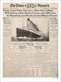 E Titanic Times Dispatch April16th 1912 Vintage Retro Advert Poster A4 Photo Pr