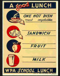 E a good lunch 2 Advert A4 Photo Print