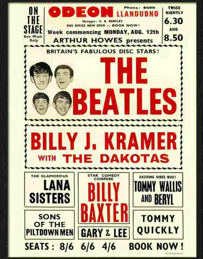 E beatles at the odeon concert poster Advert A4 Photo Print
