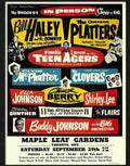 E bill haley platters rock n roll concert poster 1950s Advert A4 Photo Print