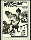 E black godfather movie poster Advert A4 Photo Print