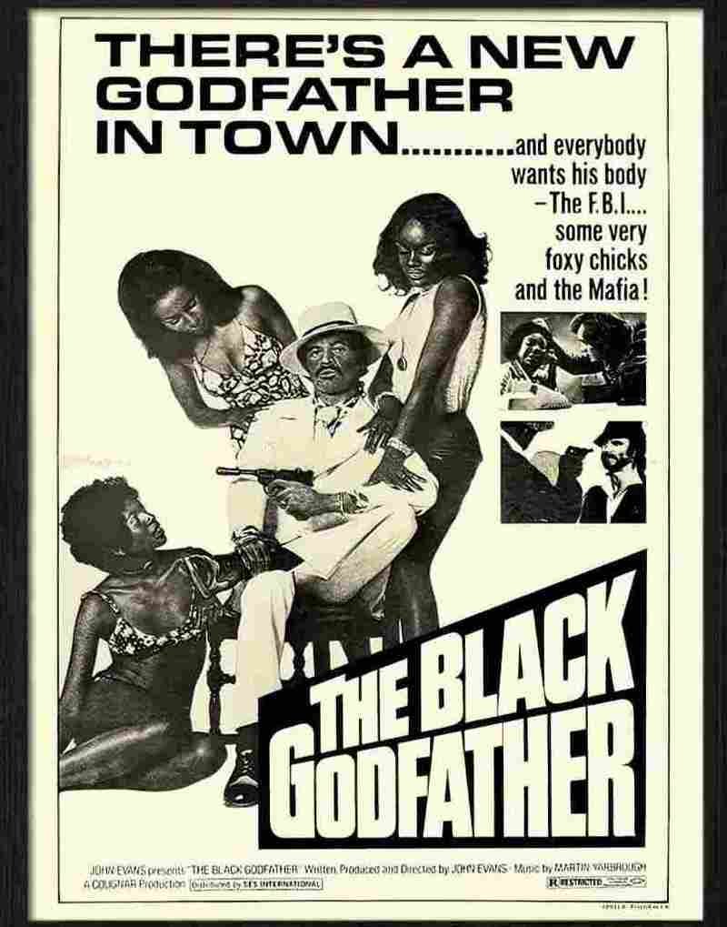 E black godfather movie poster Advert A4 Photo Print