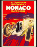 E monaco grand prix 1930 poster Advert A4 Photo Print