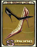 E tracery line saxone shoes 1950s 2 Advert A4 Photo Print