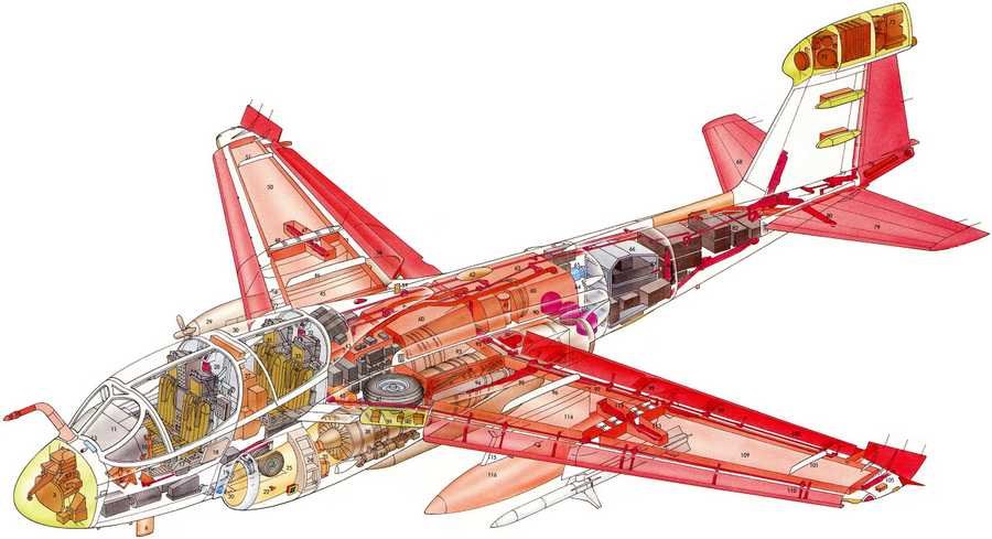 EA 6B Prowler cutaway A4 Photo Print