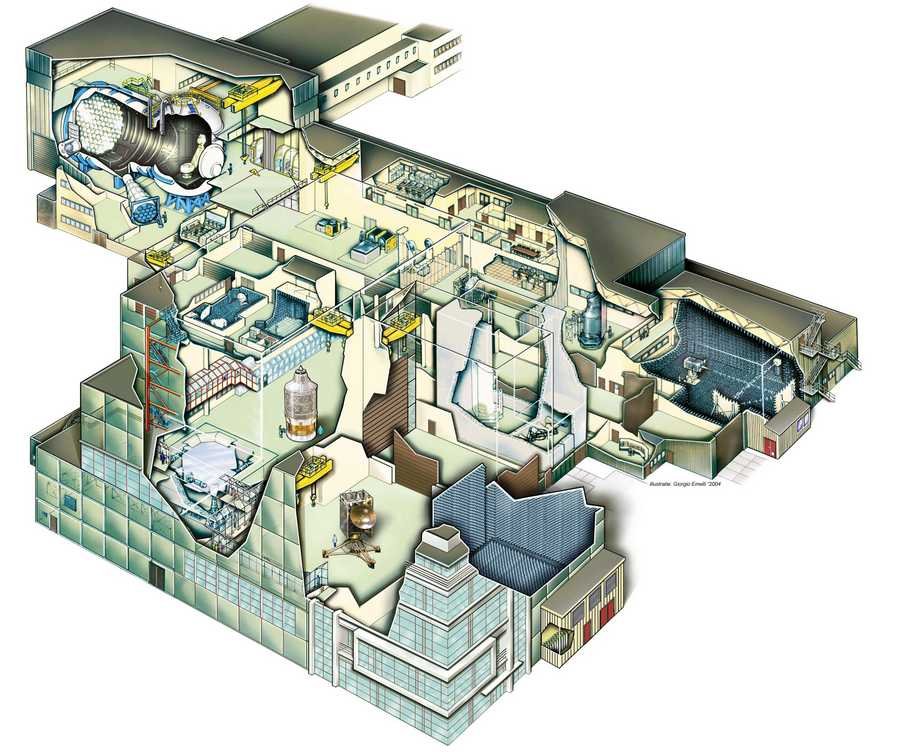 ESA Test Centre cutaway A4 Photo Print