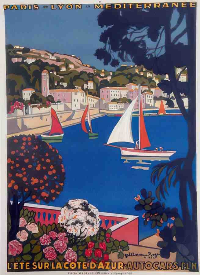 ETE SUR COTE AZUR PLM Vintage Advert A4 Photo Print