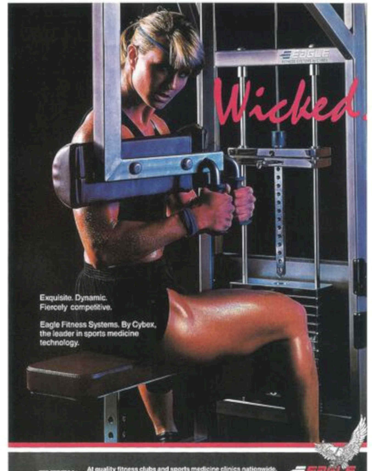 Eagle Fitness Cybex Vintage Retro Advert Poster A4 Photo Print