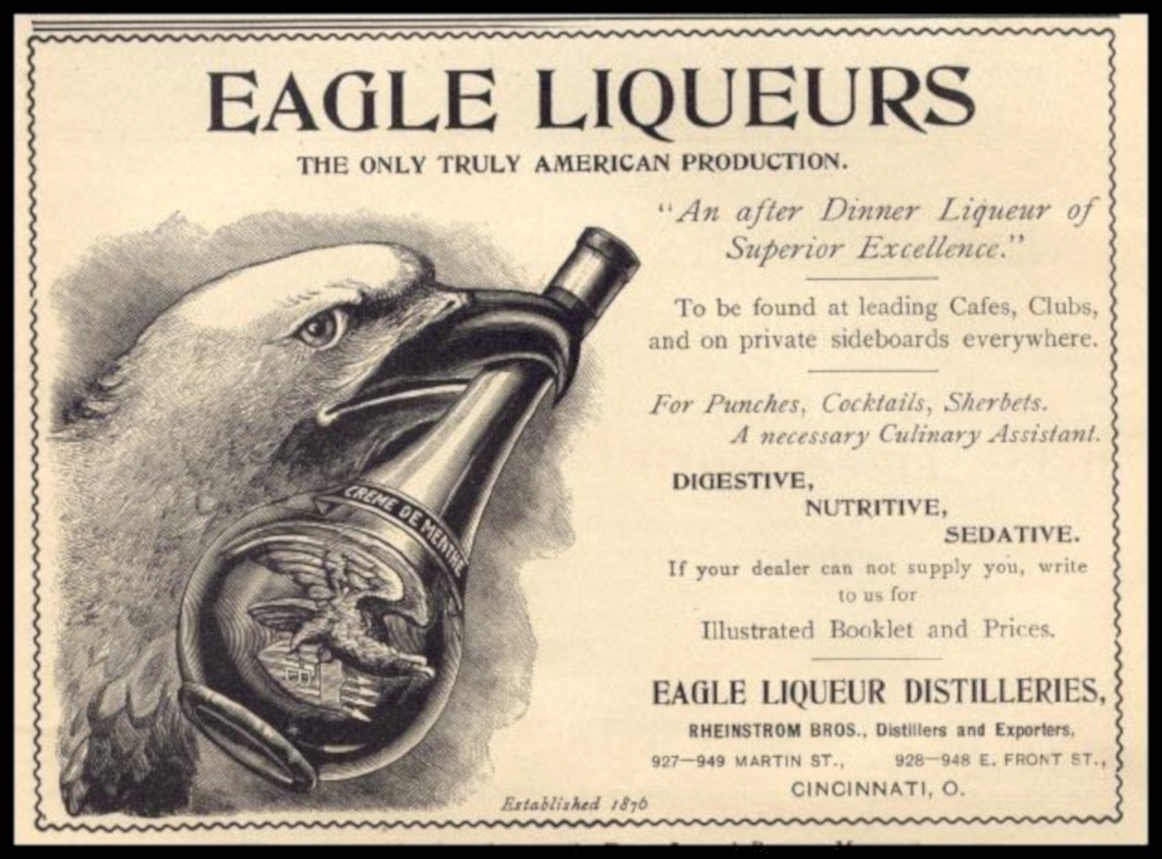 Eagle Liqueurs Creme Vintage Retro Advert Ads A4 Photo Print