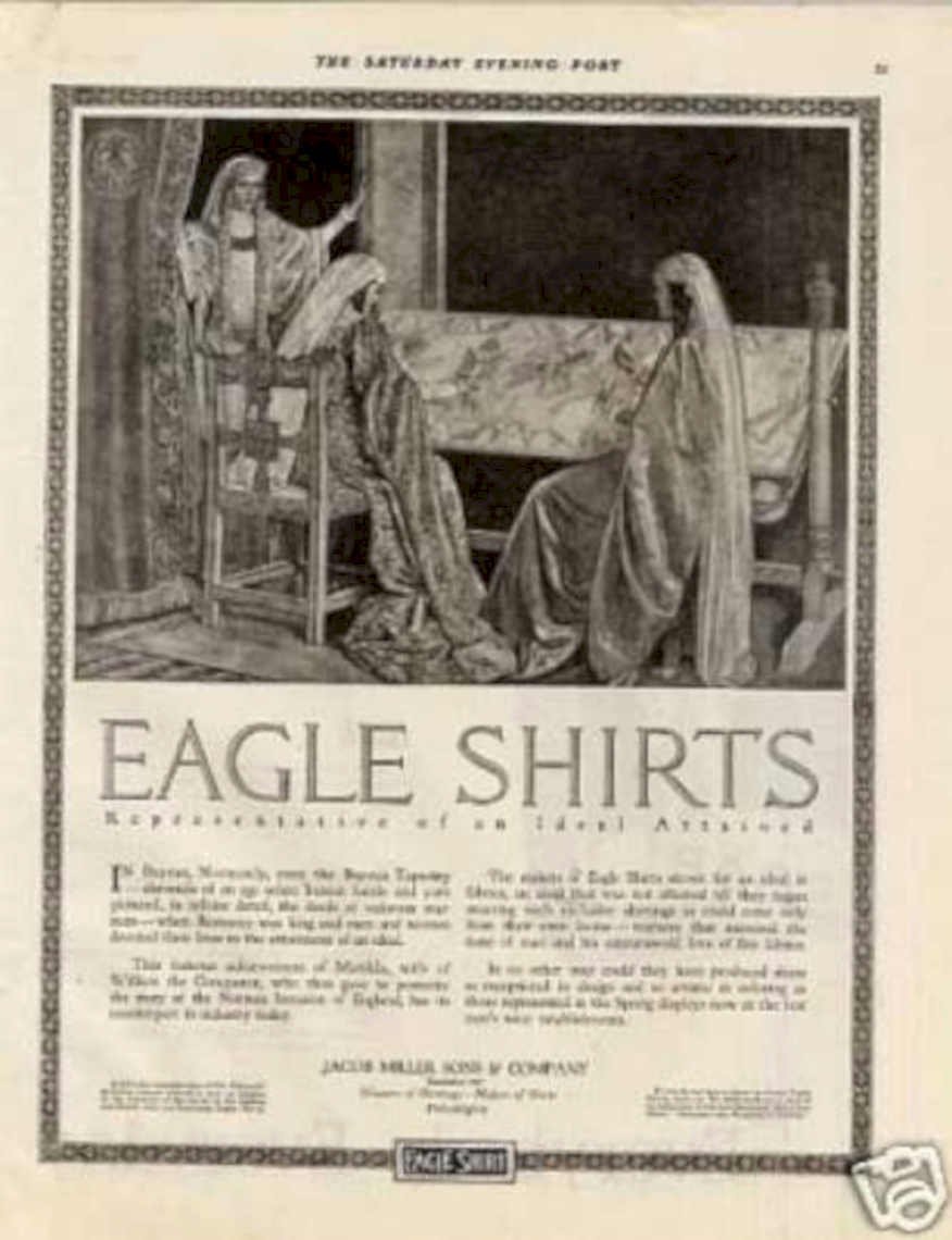 Eagle Shirts Ideal Vintage Retro Advert Ads A4 Photo Print