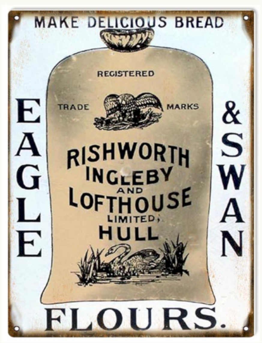 Eagle Swan Flours 2 Vintage Retro Advert Ads A4 Photo Print