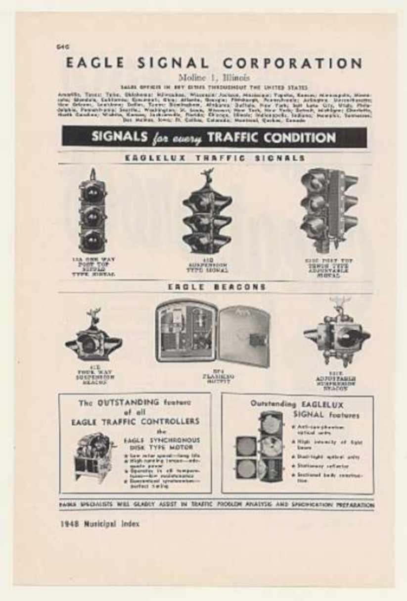 Eagle Traffic Signals Vintage Retro Advert Ads A4 Photo Print