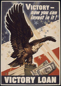 Eagle Victory Loan Vintage Retro Advert Poster A4 Photo Print