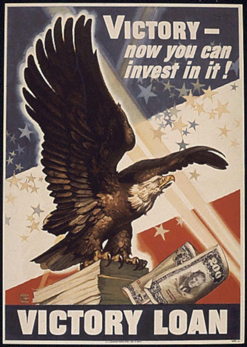 Eagle Victory Loan Vintage Retro Advert Poster A4 Photo Print