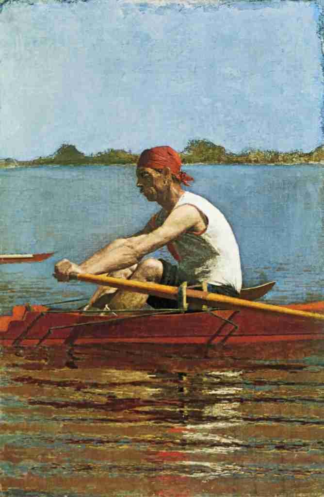 Eakins Thomas 1844 1916 John Biglin in a single scull 1874 A4 Photo Print