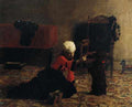 Eakins Thomas Elizabeth Crowell With Dog A4 Photo Print