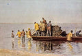 Eakins Thomas Taking Up The Net A4 Photo Print