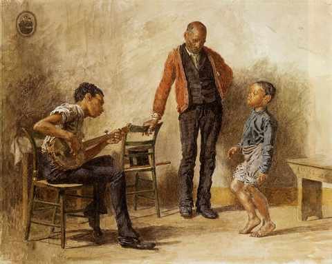 Eakins Thomas The Dancing Lesson A4 Photo Print