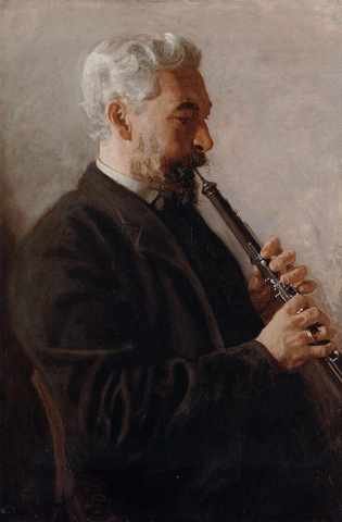 Eakins Thomas The Oboe Player AkPortrait Of Benjamin A4 Photo Print