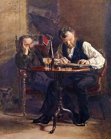 Eakins Thomas The Zither Player A4 Photo Print