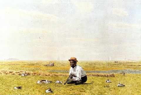 Eakins Thomas Whistling For Plover A4 Photo Print