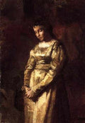 Eakins Thomas Young Girl Meditating Study A4 Photo Print